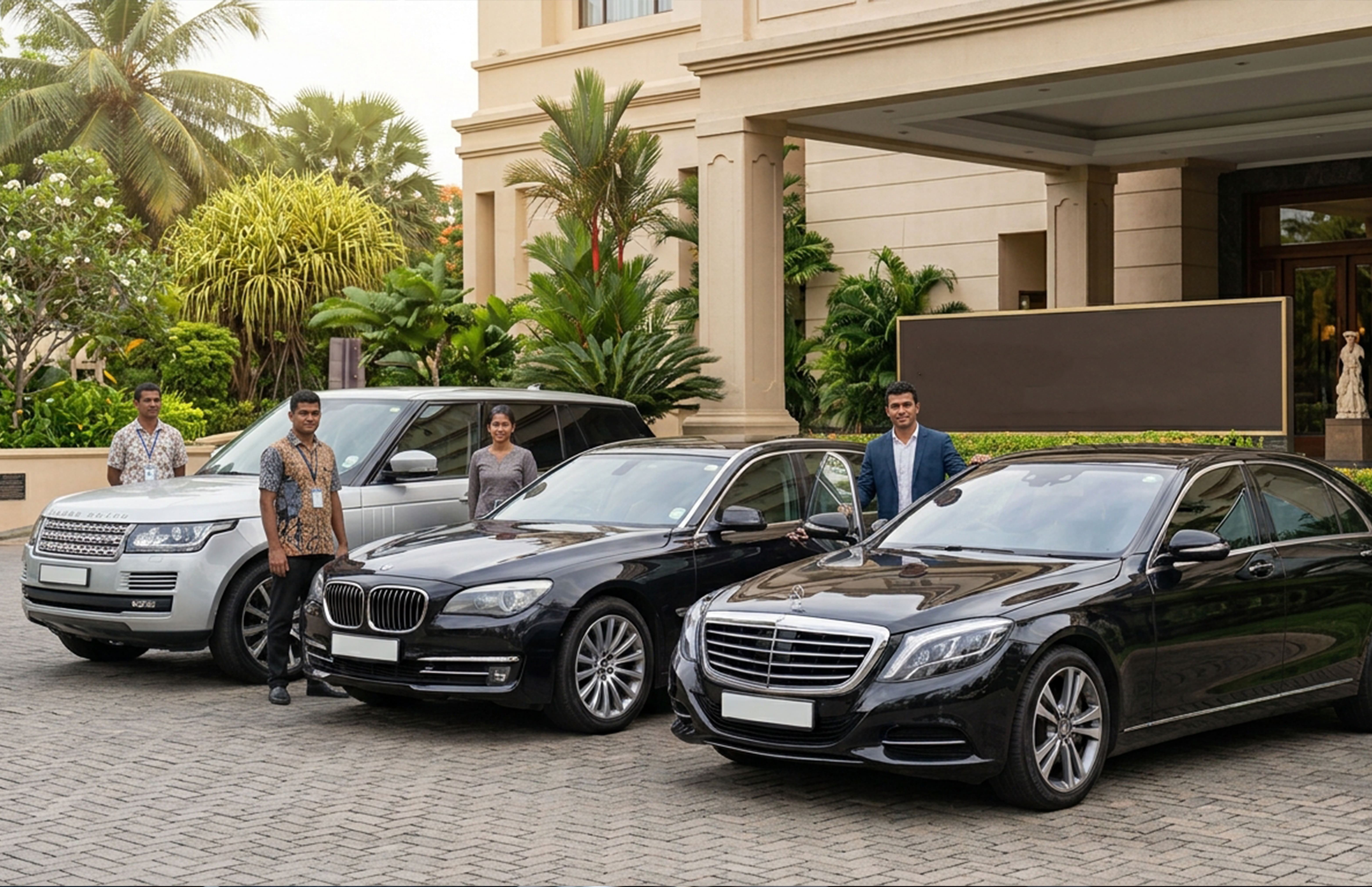 Luxury car rental with driver